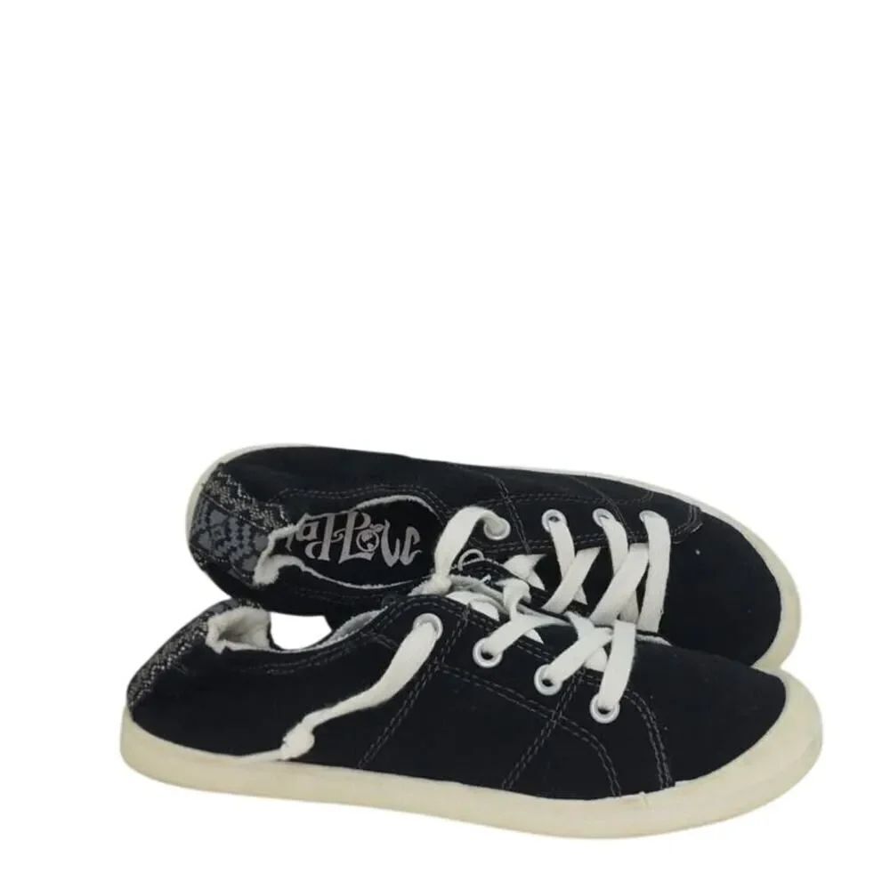 MOD POLE Womens New w/Tags Designer Black Laceup Sneakers - Size: 6